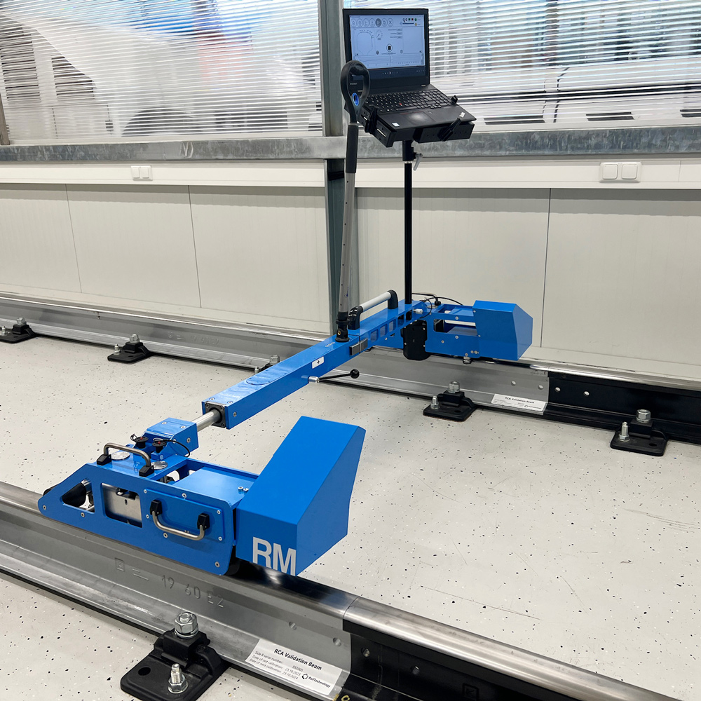 The EasyRail trolley is a compact and user-friendly rail profile and wear inspection trolley which can be used on a variety of tracks and gauges